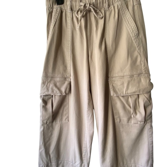 Habitual Women’s Flowy Cargo Jogger Drawstring Highwaisted Ankle Ties Pants SZ S - Picture 7 of 9